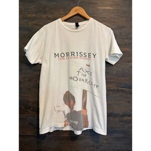 Morrissey Low In High School Axe The Monarchy Graphic T-Shirt Mens M White
